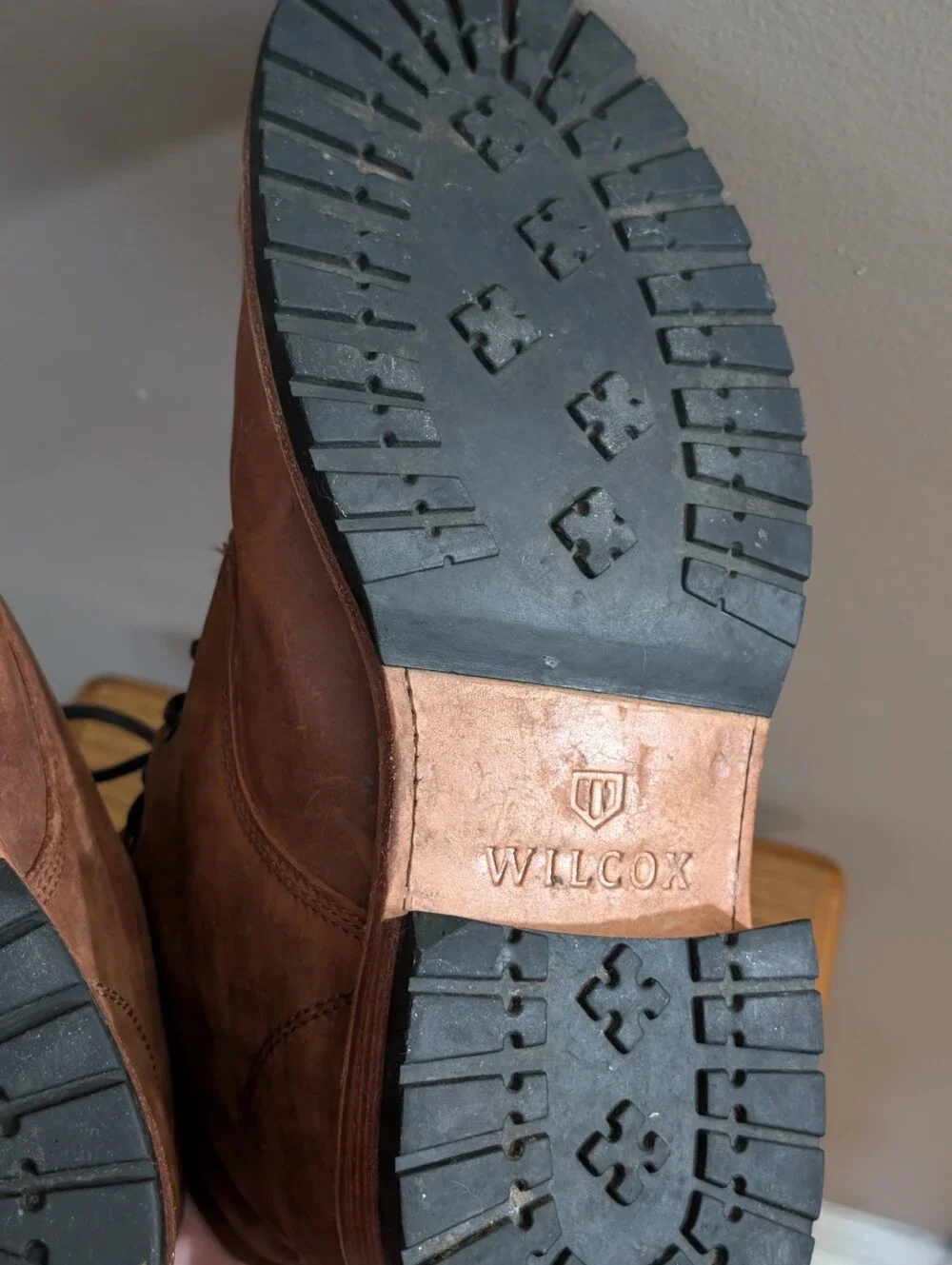 Wilcox Boots Shiloh Rust Brown Leather  Work Lace  Men's Size 10